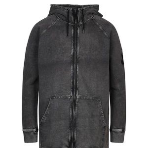 John Varvatos sweatshirt runs large, fits like a Medium